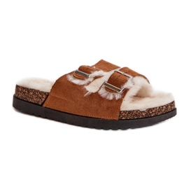 Step in style Pantuflas Modelo Ezilena WSL-200 Camel - Pisa con estilo marrón