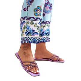 Step in style Sandalia Chanclas Modelo Leomi 5628-2 CLA-1 Violeta - Pisa con estilo