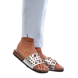 Step in style Sandalia Chanclas Modelo S.Barski MY122 Plata - Pisa con estilo gris