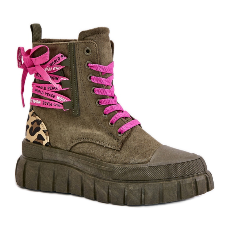 Step in style Botas Modelo Edidda 24BT26-7378 Leopardo/Verde - Paso con estilo