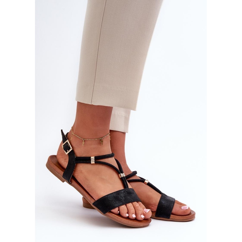 Step in style Sandalias Modelo S.Barski KV27-010 Negro - Pisa con estilo