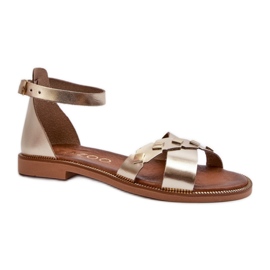 Step in style Sandalias Modelo Zazoo 40378 Dorado - Pisa con estilo amarillo