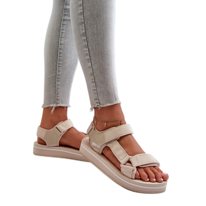 Step in style Sandalias Modelo Big Star NN274A535 Beige - Pisa con estilo