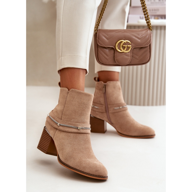 Step in style Botas Modelo Hanalen NS356 Beige - Paso con estilo