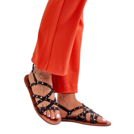 Step in style Sandalias Modelo Alemona THS-88 Negro - Pisa con estilo
