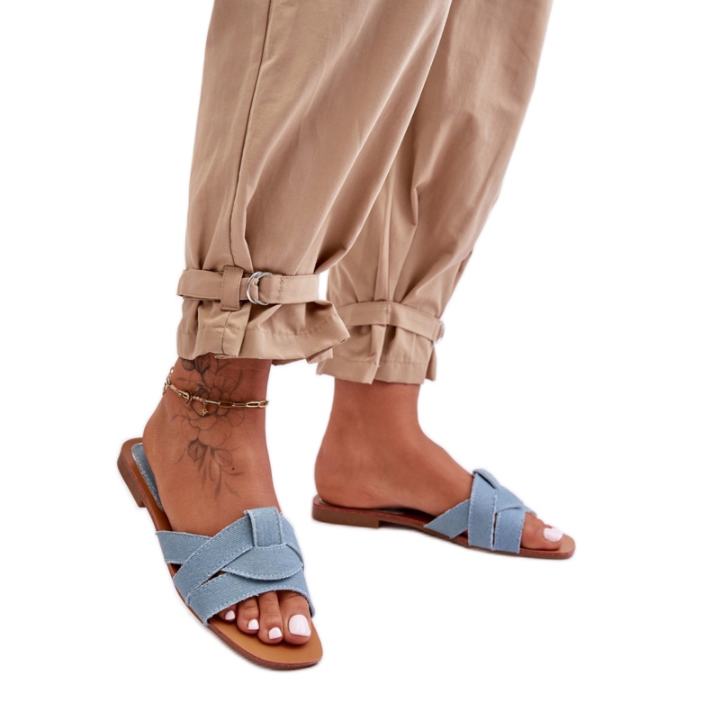 Step in style Sandalia Chanclas Modelo Aversa W-112 Azul Claro - Pisa con estilo Step in style Sandalia Chanclas Modelo Aversa W-112 Azul Claro - Pisa con estilo