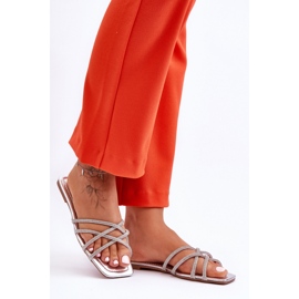 Step in style Sandalia Chanclas Modelo Leomi 5628-2 CLA-1 Plata - Pisa con estilo gris