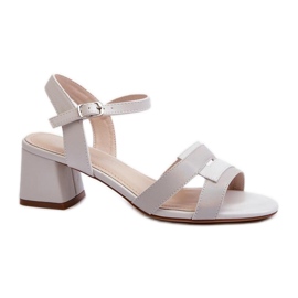 Step in style Sandalias Modelo Sergio Leone SK894 Gris - Pisa con estilo