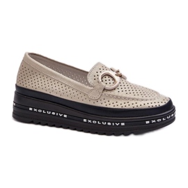 Step in style Mocasines Modelo S.Barski LR750 Oro - Paso con estilo amarillo