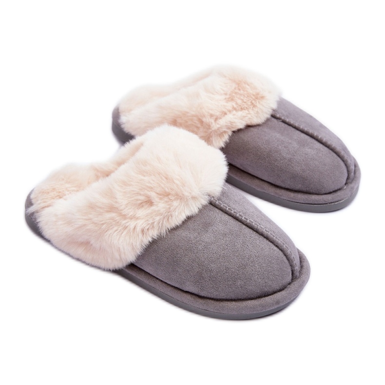 Step in style Pantuflas Modelo Pinky BO-609 Gris - Pisa con estilo