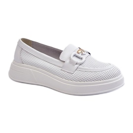Step in style Mocasines Modelo S.Barski LR720 Blanco - Paso con estilo