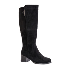 Step in style Botas Modelo Izanae RMR2481-3 Ante Negro - Paso con estilo