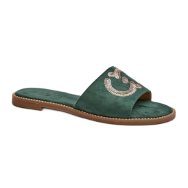 Step in style Sandalia Chanclas Modelo S.Barski KV27-052 Verde - Pisa con estilo