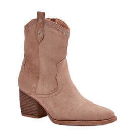 Step in style Botas Modelo Narinae CHC359 Beige - Paso con estilo