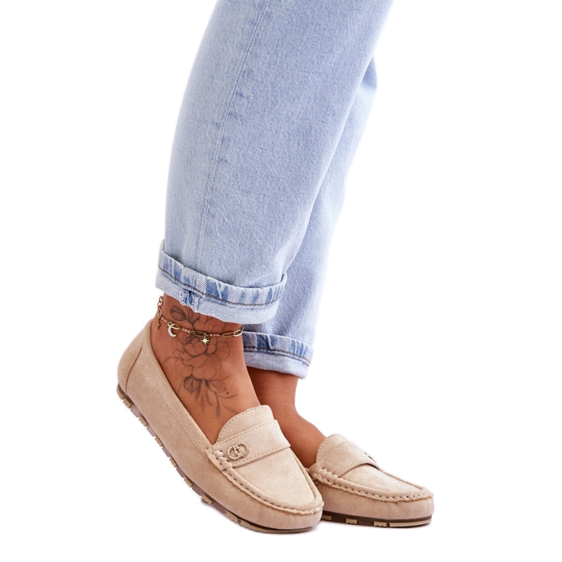 Step in style Mocasines Modelo Castelo JU052 Beige - Paso con estilo