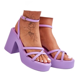 Step in style Sandalias Modelo Shemira 78-130 Violeta - Pisa con estilo púrpura