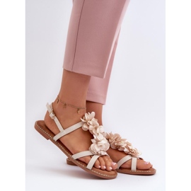 Step in style Sandalias Modelo Abidina JL85 Beige - Pisa con estilo