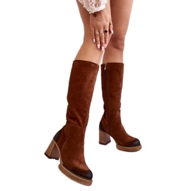 Step in style Botas Modelo Lemar Ceraxa 70133 Ante Marrón Oscuro - Paso con estilo