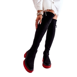 Step in style Botas Modelo Cheera UK105P Ante Negro/Rojo - Paso con estilo Step in style Botas Modelo Cheera UK105P Ante Negro/Rojo - Paso con estilo