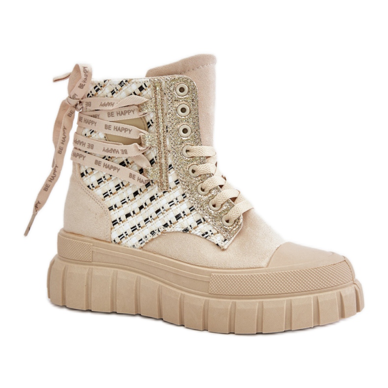 Step in style Zapatillas Modelo Kernia EV-335 Beige Claro - Pisa con estilo