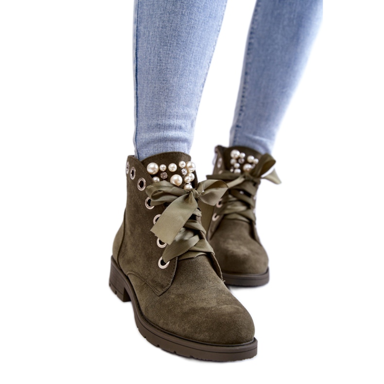 Step in style Botas Modelo Raiso CLS-206 Verde - Paso con estilo Step in style Botas Modelo Raiso CLS-206 Verde - Paso con estilo