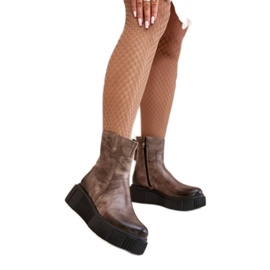 Step in style Botas Modelo Zazoo 60369 Beige Oscuro - Paso con estilo