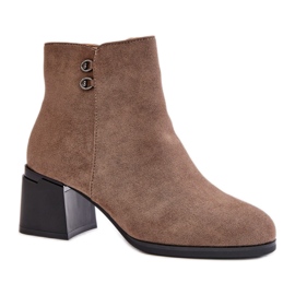 Step in style Botas Modelo Tinamar ZY202-1 Beige Oscuro - Pisa con estilo