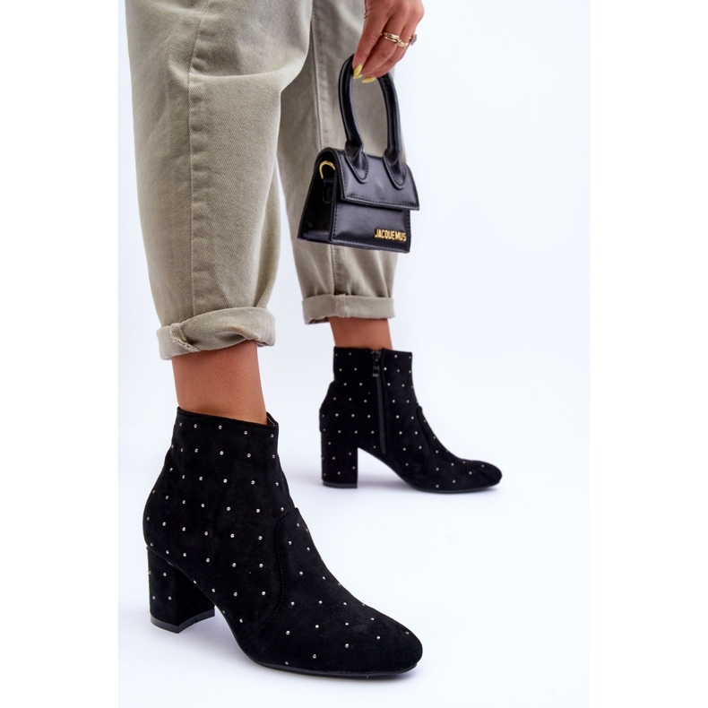 Step in style Botas Modelo Antede L08-206 Gamuza Negra - Paso con estilo negro