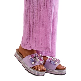 Step in style Sandalia Chanclas Modelo S.Barski HY077 Violeta - Pisa con estilo
