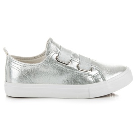 L&H Zapatillas brillantes gris