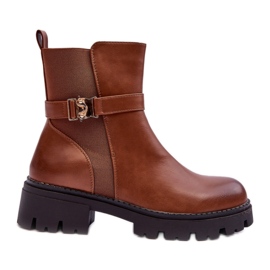 Step in style Botas Chelsea Modelo Elspetia F35 Piel Marrón - Pisa con estilo