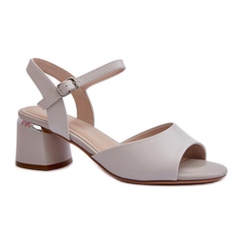 Step in style Sandalias Modelo Sergio Leone SK876 Gris - Pisa con estilo