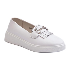 Step in style Mocasines Modelo S.Barski LR590 Blanco - Paso con estilo