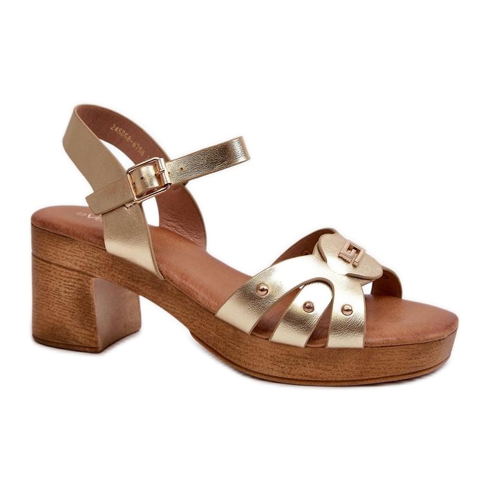Step in style Sandalias Modelo Assames 24SD98-6758 Oro - Pisa con estilo amarillo