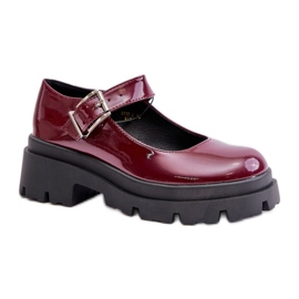 Step in style Zapatos Modelo Plikuria 1813-1 Bordo Lakier - Pisa con estilo rojo