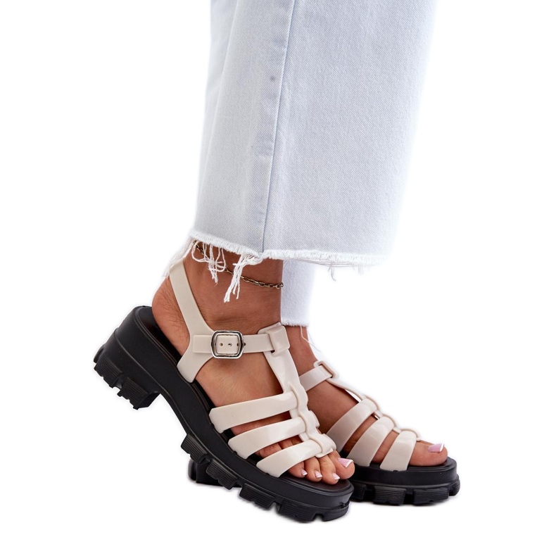 Step in style Sandalias Modelo Zaxy NN285040 Beige Claro - Pisa con estilo