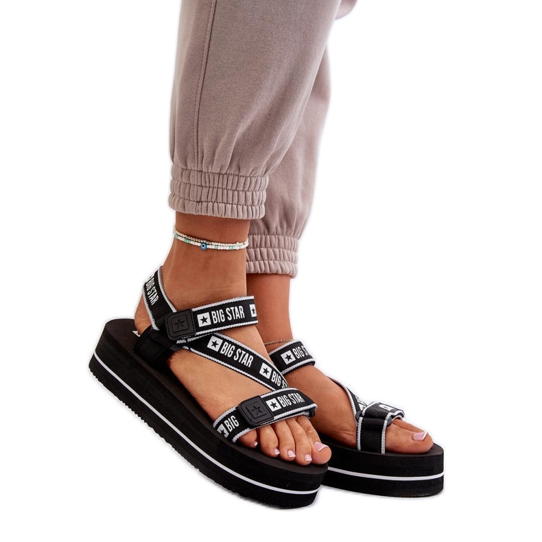Step in style Sandalias Modelo Big Star NN274A525 Negro - Pisa con estilo