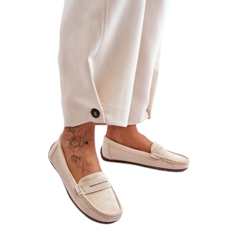 Step in style Mocasines Modelo Lenvie FT245 Beige - Paso con estilo