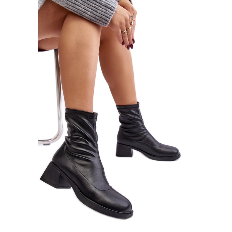 Step in style Botas Modelo Aphroteia 23BT35-6449 Piel Negra - Paso con estilo negro