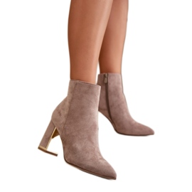 Step in style Botas Modelo Mevair NS331 Beige - Paso con estilo