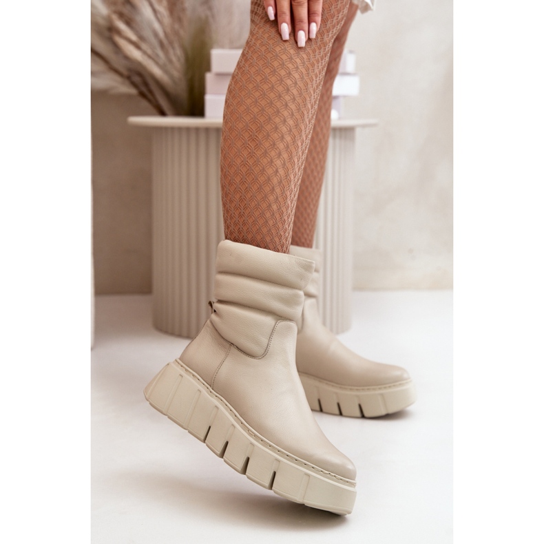 Step in style Botas Modelo Zazoo 60512 Beige Claro - Paso con estilo