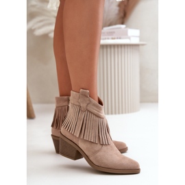 Step in style Botas Modelo S.Barski HY42-127 Beige - Paso con estilo