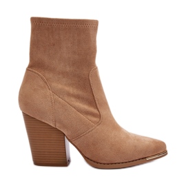 Step in style Botines Modelo Sanile A5619-8 Beige - Paso con estilo