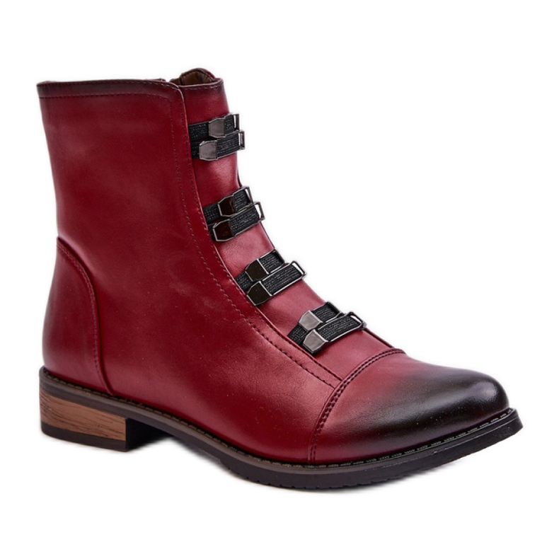 Step in style Botas Modelo Evalith ASA62-30 Bordo - Paso con estilo rojo