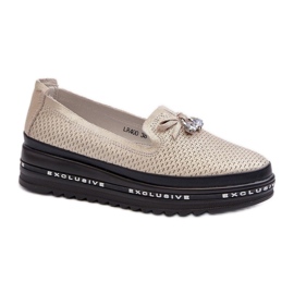 Step in style Mocasines Modelo S.Barski LR400 Oro - Paso con estilo amarillo