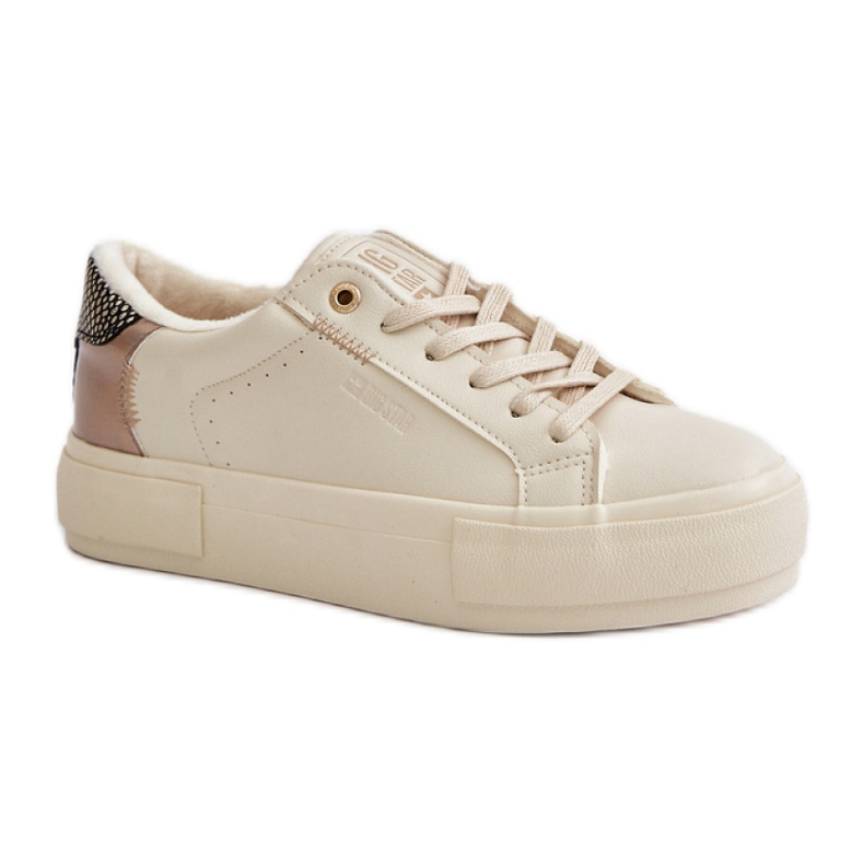 Deportivas de mujer fabricadas en ecopiel Big Star Beige