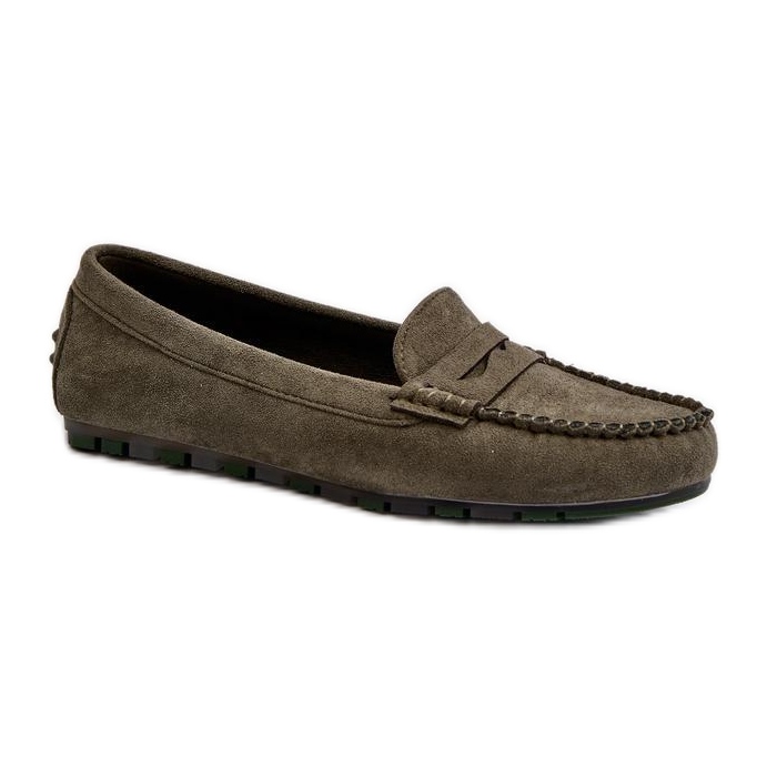 Mocasines clásicos de mujer Verde Oscuro