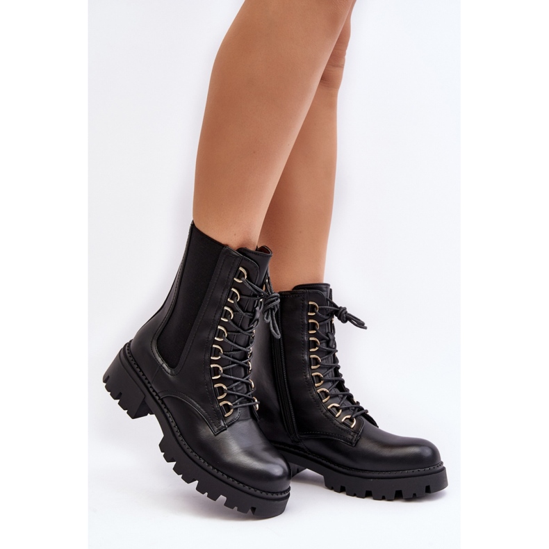 Step in style Workers Modelo Charmea F33 Cuero Negro - Paso con estilo