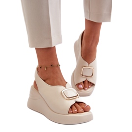 Step in style Sandalias Modelo Salvania 24SD08-6865 Beige - Pisa con estilo
