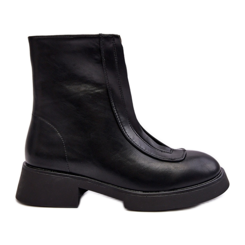 Botas mujer negras tacón plano negro
